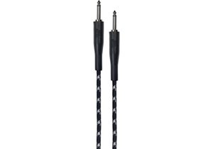 Cable de instrumento de 6 metros de largo. 2 jacks rectos. Color negro y gris