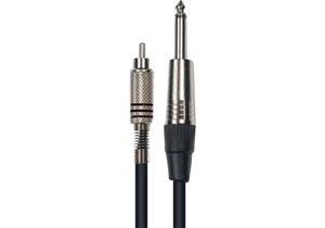 Cable de 3 metros de largo. De RCA macho a 1/4? mono macho