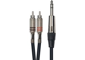 Cable de 3 metros de largo. 2 RCA macho a jack macho stereo