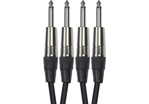 Cable de 3 metros de longitud. 2 jacks mono macho a 2 jacks mono macho