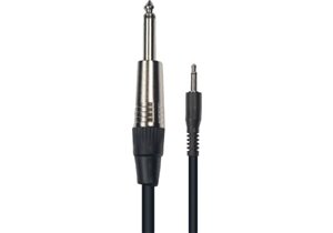 Cable de 3 metros de longitud. Mini jack mono macho a jack mono macho