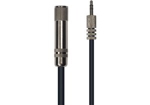 Cable de 3 metros de largo. Jack stereo macho de 3,5 a jack stereo hembra de 6,35