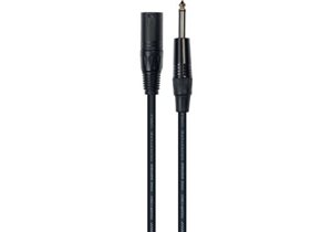 Cable de 3 metros de longitud. Jack mono macho a XLR macho