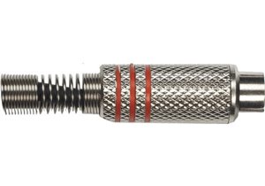 Conector hembra RCA terminado en níquel. Pack de 2