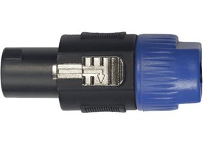 Conector Speakon macho. 4 huecos para tornillos de instalación. Pack de 2 unidades