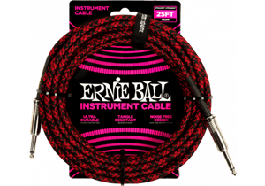 CABLE INSTRUMENTO JACK-JACK SS 7,62 m - Negro / Rojo