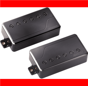 Set DE 2 PASTILLAS HUMBUCKER FLUENCES - Modern Black Nickel