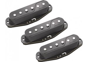 Set DE 3 PASTILLAS SIMPLE STRAT - Negra