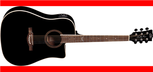 GUITARRA ACÚSTICA DREADNOUGHT NXT D100 A/E CUTAWAY - ST NEGRA