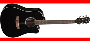 GUITARRA ACÚSTICA DREADNOUGHT RANGER 6 A/E CUTAWAY - Negra