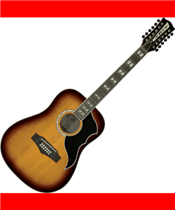 GUITARRA ACÚSTICA DREADNOUGHT RANGER 12 A/E (12St.)- HONEY BURST