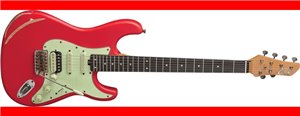 GUITARRA ELÉCTRICA STRATO AIRE RELIC - FIESTA RED