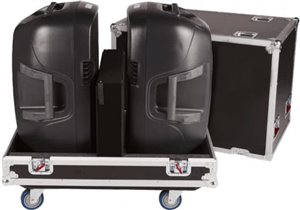 Flightcase para 2 altavoces de 15