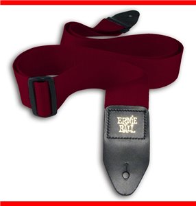 CORREA GUIT/ BAJO POLYPRO - BURGUNDY