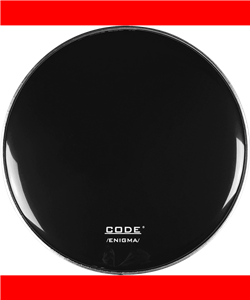 PARCHE BOMBO CODE RESONANTE 22" ENIGMA NEGRO