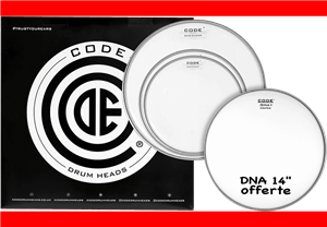 TOM PACK CODE DNA STANDARD TRANSPARENTE (12,13,16" + DNA 14 ")