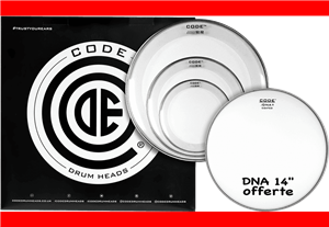 TOM PACK CODE RESO RING ROCK TRANSPARENTE (10,12,16" + DNA 14 ")
