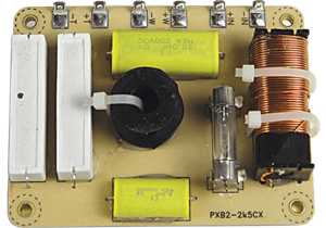Filtro 2 vías de 2,5 kHz 12dB/oct 250W con motor coaxial