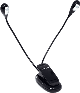 LÁMPARA ATRIL DUAL FLEX CON PINZA - 4 LED´s