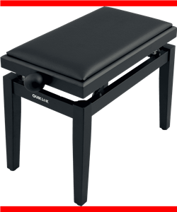 BANQUETA PIANO DELUXE PB100 MADERA - NEGRA MATE