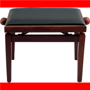 BANQUETA PIANO DELUXE PB100 MADERA - NOGAL/NEGRA MATE