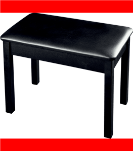 BANQUETA PIANO DELUXE PB50 MADERA - NEGRA MATE