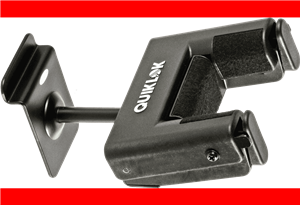 SOPORTE GUITARRA PARED CON AUTOBLOQUEO PARA EXPOSITOR (SLATWALL)