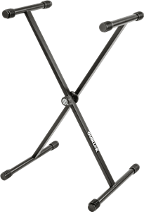 SOPORTE TECLADO T10 FORMATO "X" / PERFIL SIMPLE - NEGRO