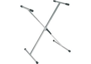 Soporte de teclado color titanio. Fabricado en aluminio