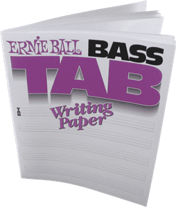 CUADERNO DE MÚSICA TABLATURA BAJO