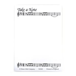 Bloc de notas pentagrama Take a Note