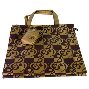 Bolsa asa con notas musicales