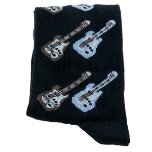 Calcetines negros guitarras eléctricas