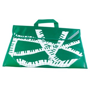 Cartera verde teclado piano