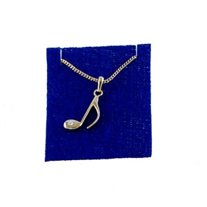 Collar corchea dorado