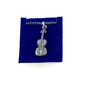 Collar violín/viola plateado