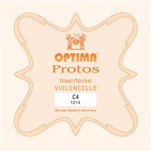 Cuerda cello Optima Protos 1214 4ª Do Medium 1/4