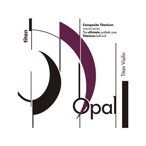 Cuerda violín For-Tune Opal Titan 4ª Sol nylon-cobre/plata Medium 4/4