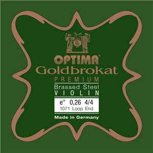 Cuerda violín Optima Goldbrokat Premium Brassed 1071 1ª Mi lazo 0.26 Medium 4/4