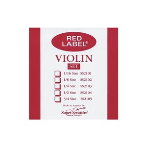 Cuerda violín Super-Sensitive Red Label 2ª La Medium 1/2 1/2