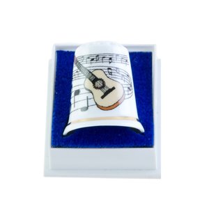 Dedal porcelana guitarra