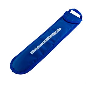 Funda azul para flauta