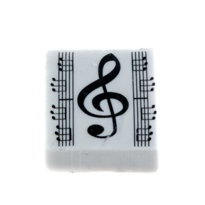 Goma clave de sol x 10 unidades