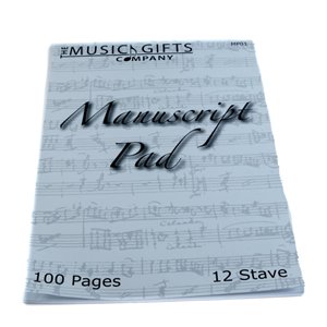 Libreta con pentagramas