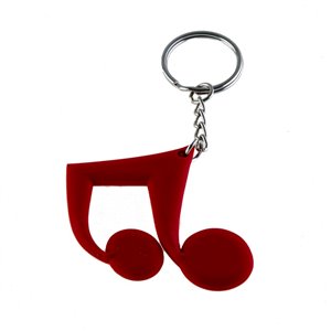 Llavero de goma pareja de corcheas Rojo