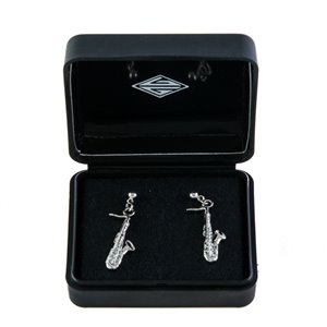 Pendientes saxo plateado