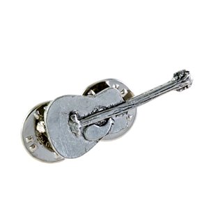 Pin guitarra clásica plateado