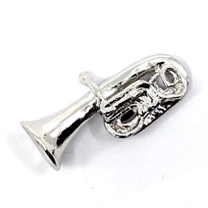 Pin tuba plateado