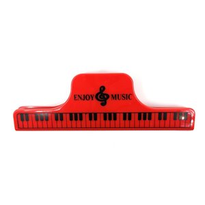 Pinza roja teclado piano
