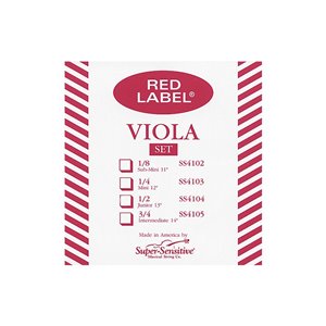 Set de cuerdas viola Super-Sensitive Red Label 4107 15""-16""
